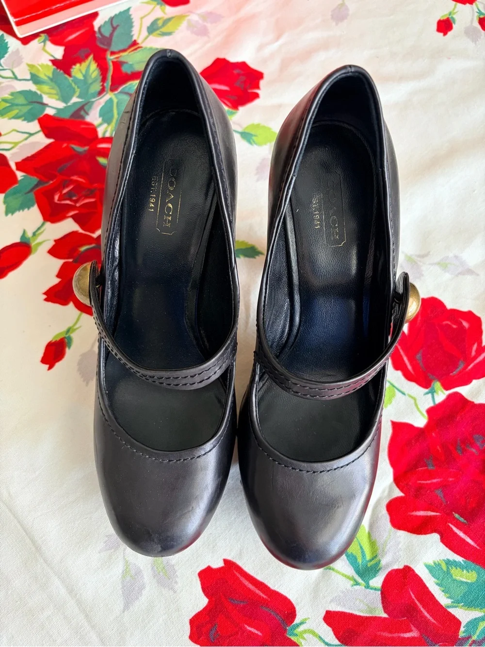Coach sleek black